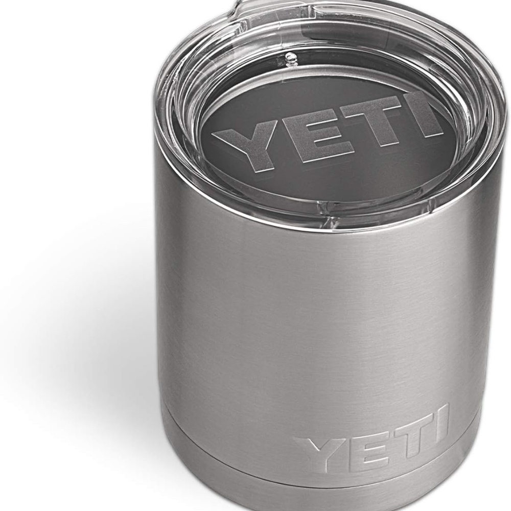 YETI Rambler Lowball, Vacuum Insulated, Stainless Steel with Lid 10 oz.